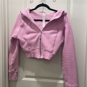 Lululemon Scuba full zip cropped hoodie vita pink 6